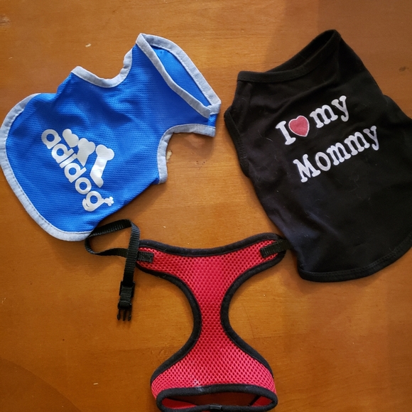 2 puppy shirts and one over the head harness - Picture 1 of 4